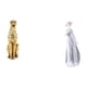 thumbnail image 1 of Escultura De Guepardo De Porcelana Dorada, Figura De Animal Moderna, Adorno Decorativo De Mesa Nórdico Para El Hogar, La Oficina Y La Estantería., 1 of 8