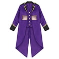 thumbnail image 3 of Yhong Garçons Filles Veste Corset Renaissance Enfants Queue-de-Pie Médiévale Smoking Longue Redingote Steampunk Violet 8, 3 of 5
