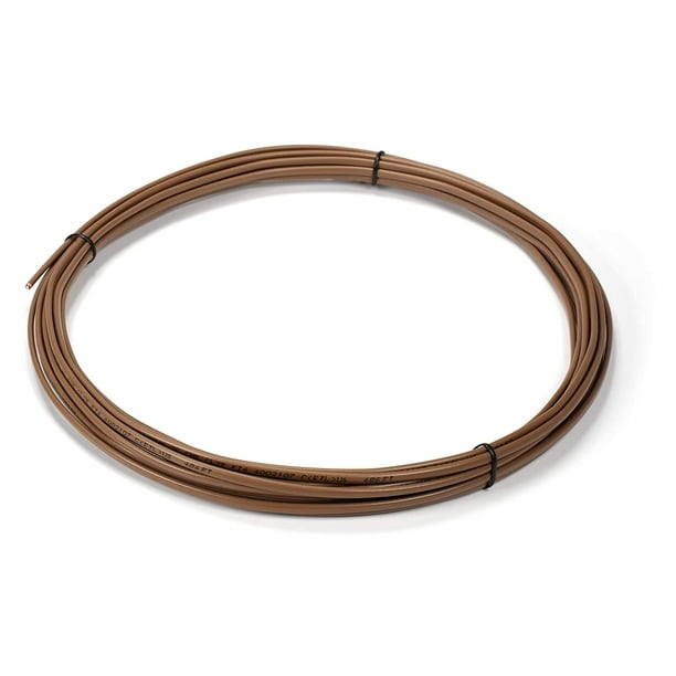 Thermostat Wire 18/8 Brown - 10 Feet, Solid Copper, CL2/CMR