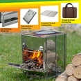 thumbnail image 5 of Wakeman Outdoors Camping Stove - Foldable Wood Burning Rocket Stove Portable Grill, 5 of 22