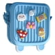 thumbnail image 4 of Mochila para niños, niños, niñas, impermeable, EVA, DIY, bonita decoración de dibujos animados, mochila para guardería, azul, tamaño libre, 4 of 12