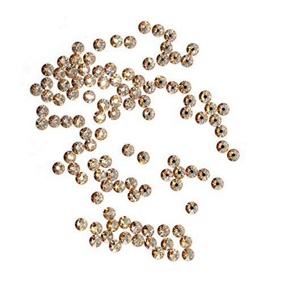 Preciosa Viva Rhinestones No Hotfix Flatback - Golden Shadow - SS12 (3mm) (144 Pieces)