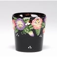 thumbnail image 3 of Ceramic Black Votive Candle Holder Pansy Flower 2 x 2.5 Inch Gift, 3 of 3