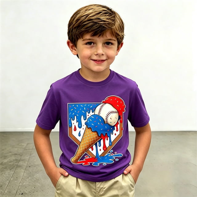T-shirt Garçon Col Rond T-Shirt Graphique T-Shirt d'Été Chemises pour Filles Hauts 12-13 Ans
