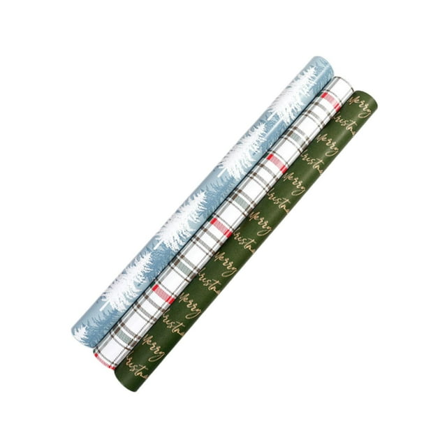 Rollo de papel para envolver regalos de Navidad Soledad Estilo A 43 cm x 300 cm