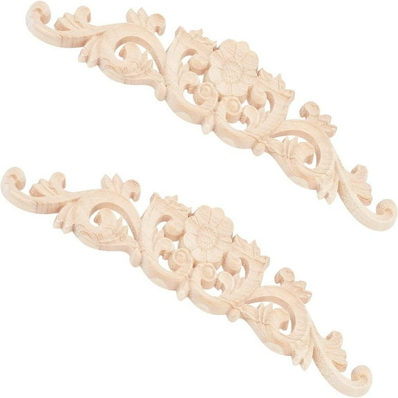 1 Set Natural Wood Wall Art Decor Wood Sign Rectangle BurlyWood 215x173x2.5mm 6pcs/set