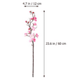 thumbnail image 7 of 5 Pack Faux Plum Blossom Artificial Plum Flowers Fake Plum Branches Long Stem Silk Plum Silk Simulation Flower Floral Arrangement for Home Wedding Table Decoration Accessory Party, 23.6”, 7 of 7