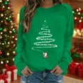 thumbnail image 5 of ShiShine Long Sleeve Christmas Shirts for Women Christmas Holiday T-Shirts Christmas Tree Graphic Crewneck Tee Tops Blouse, 5 of 5
