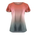 thumbnail image 3 of Women's Short Sleeve Workout Tops Quick Dry Athletic Sun Protection Shirt Breathable Gym Hiking Running Yoga Clothes Performance Sportswear, 3 of 7