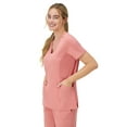 thumbnail image 2 of Hanes Womens Hanes Women's Scrubs V-Neck Scrub Top, Comfort Fit, Short Sleeve, Sizes S-3XL, 2 of 11