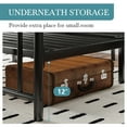 thumbnail image 6 of Einfach Queen Size Metal Platform Bed Frame with Victorian Style Headboard & Footboard, Under-Bed Storage, Black, 6 of 8