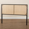 thumbnail image 6 of bali & pari Aurelia Rattan and Bayur Wood BOHO Headboard, Queen Size, Black, 6 of 8