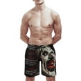 thumbnail image 6 of Terrifier Men's Swim Trunks Board Shorts Drawstring Elastic Waist Quick Dry Swimsuits Beach Shorts with Pockets S, 6 of 8