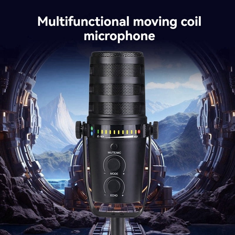 Metal USB/XLR Dynamic Wired Microphone MIC MV7 Microphone for Podcasting Recording Live Streaming Gaming