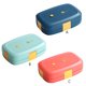 thumbnail image 3 of Caja Bento portátil de un compartimento de una sola capa de acero inoxidable PP silicona, naranja Feliz Sencillez, 3 of 5
