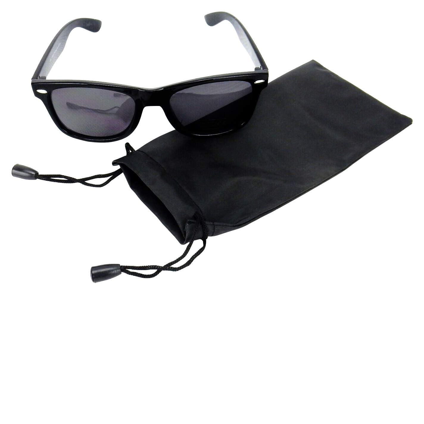BLACK Folding Style Sunglasses Classic Lens Sports UV400 compact Travel Unisex 