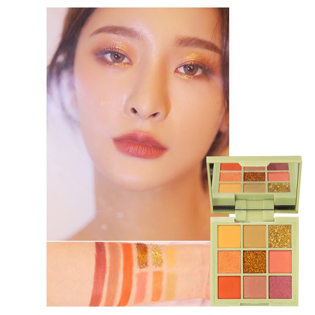 Iumwxz Four Seasons Matte Earth Color Eyeshadow Sequins 9 Color Eyeshadow