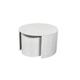 thumbnail image 2 of Carolina Sable 30" Round Nesting Coffee Table in Whitewash, 2 of 9