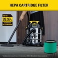 thumbnail image 2 of Filtro de cartucho HEPA Stanley 08-2566H de 5 a 18 galones, 2 of 7