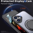 thumbnail image 3 of KOMI Étui Anneau Magnétique pour iPhone 16 Plus, Compatible avec MagSafe avec Support Anneau à 360°, Étui de Protection Antichoc pour iPhone 16 Plus Noir, 3 of 4