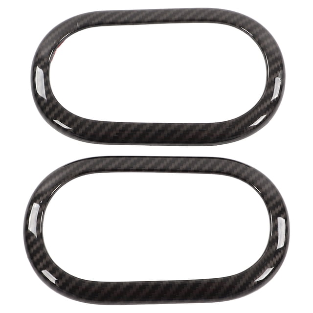 Bordure Intérieure de la Poignée de Porte, 2pcs Style Fibre de Carbone Porte Intérieure Lunette Intérieur de la Poignée de Porte