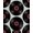 Black Red, Pattern 11, variant on ODIKA 8'x10' Washable Area Rug Record Album Disc Motif Border Round Cd Themed Music Vinyl Note Playful for Dining Room, Large Office, Lounge, Non-Slip Chair-Friendly Mat