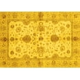 thumbnail image 1 of Ahgly Company Machine Washable Indoor Rectangle Oriental Yellow Traditional Area Rugs, 2' x 4', 1 of 4