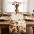 thumbnail image 5 of Sruoe Spring Table Runner, Floral Runny Table Runners Home Party Holiday Decorations, Farmhouse Table Runner for Kitchen Dining Table, Rustic Table Cloth Decor for Hoilday Home Party Spring Gift, 5 of 7