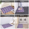 thumbnail image 5 of Sikiie Skull Flower Blue Print Flannel Anti-slip Floor Mat 16x24in, Thickened Dustproof Entrance Door Mat Floor Mat for Kitchen, Bathroom, Laundry Room, 5 of 7