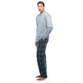 thumbnail image 2 of #followme Pajama Set for Men with Thermal Henley Top and Polar Fleece Pants 44909 (Charcoal, X-Large), 2 of 3