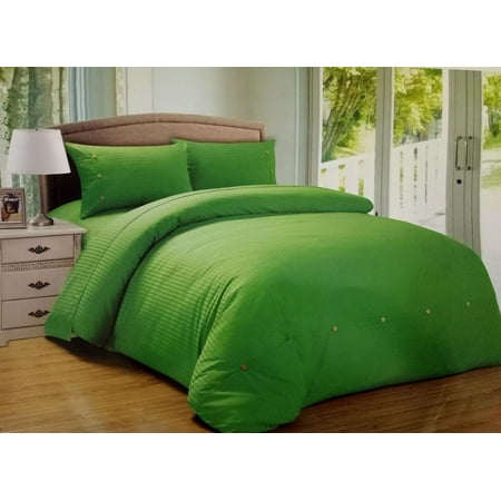 Duvet Cover & Insert 2-pc Set 1800 Series Egyptian Cotton Blend Soft Comforter - Queen Lime (Best Cheap Duvet Insert)