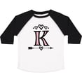 thumbnail image 3 of Inktastic Letter K Monogram Tribal Arrow Girls Toddler T-Shirt, 3 of 5