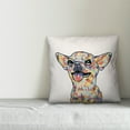 thumbnail image 3 of Creative Products Watercolor Chihuahua 16x16 Spun Poly Pillow, 3 of 3