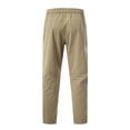 thumbnail image 7 of Dpytoraw Men's Lightweight Jogger Pants Stretch Fit Outdoor Running Travel Trousers Yellow XXXL, 7 of 7