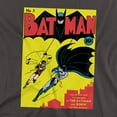 thumbnail image 2 of Batman T-Shirt Batman First Unisex Graphic Tee For Men & Women Charcoal, 2 of 7