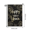 thumbnail image 3 of Drapeau de Jardin Bonne Année, Drapeau Extérieur en Lin Résistant à la Décoloration, Drapeau de Jardin Décoration Extérieure pour Porche, Cour et Jardin à la Maison, 3 of 7