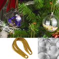 thumbnail image 2 of Ramiter 100 Yards Of Gold And Silver Thread Tag Line DIY Packaging Line With Christmas Pendant Lanyard Gold And Silver Thread, 2 of 5