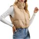thumbnail image 2 of Chaquetas y abrigos casuales sin mangas y sin capucha para mujer, abrigos de color liso a la moda, chaquetas casuales sin mangas y con capucha, top de poliéster para mujer, 2 of 4