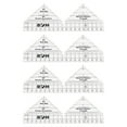 thumbnail image 3 of Creative Ruler 90 Degree Double Strip Ruler Non-Slip Quarter Square Triangle Cutting Guide For Sewing, 3 of 14