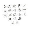 thumbnail image 3 of Plantillas de caras de carnaval Yuyangstore pintura FACIAL 20 piezas media cara, 3 of 8