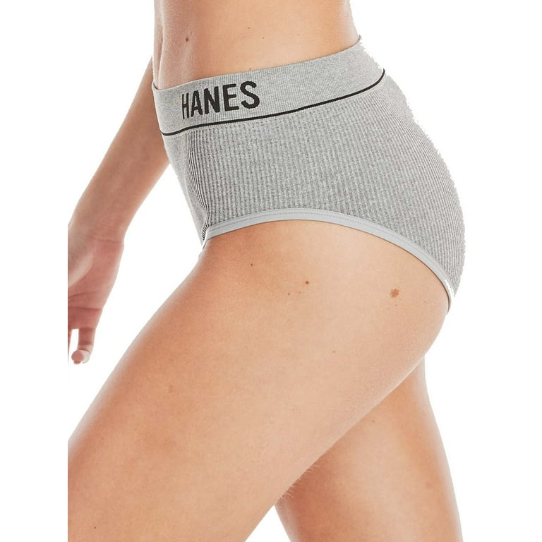 Hanes classic hi-cut brief panties and great thighs.
