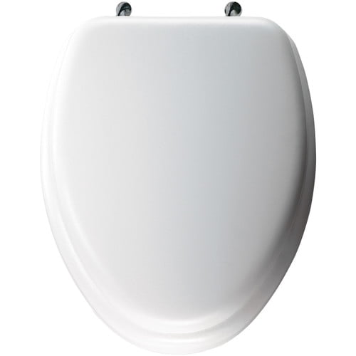 Fantasia 19 Inch White Soft Elongated Vinyl Toilet Seat