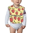 thumbnail image 6 of Susaid Apple Print Bibs for Babies Toddlers Adjustable Waterproof Free Soft Durable Bibs for eating with Large Pocket Food Catcher, 6 of 8