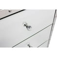 thumbnail image 5 of Neyri Mirrored Nightstand, Mirrored Nightstand, Bedroom Nightstand, MDF Nightstand, Mirrored Bedside Table, Silver Nightstand, Three Drawer Nightstand with Clear Knobs, 5 of 5