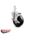 thumbnail image 2 of 4 Inch Hard Rubber Wheel Swivel 3/4 Inch Square Stem Caster with Brake SCC, 2 of 2