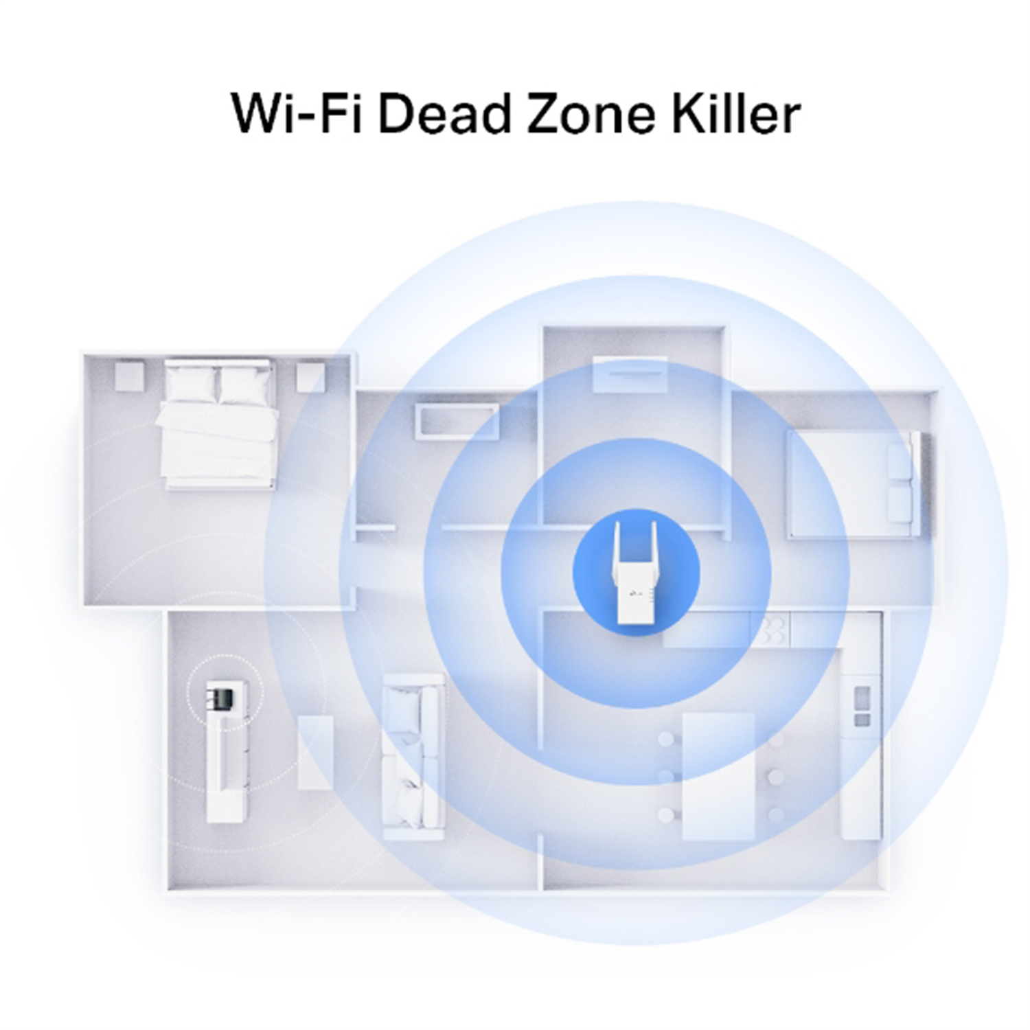 TP-Link AX2700 Wi-Fi 6 Dual-Band, Range Extender with Fast 2.7 Gbps Transfer Rate, Smart Roaming for Seamless Home Wireless Coverage and Direct Connection Through Gigabit Ethernet Port