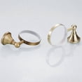 thumbnail image 3 of European Antique Brass Toilet Brush Holder Set, Bathroom Wall Mounted Accessories (Golden), 3 of 5