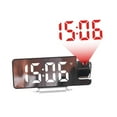 thumbnail image 3 of Reloj despertador digital mayimx proyector con pantalla LED Blanco, 3 of 9