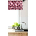 thumbnail image 3 of Ambesonne Floral Window Valance, Cartoon Botany Flowers Art, 54" X 12", Plum Fuchsia, 3 of 3