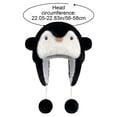 thumbnail image 2 of Jiibva Cartoon Animal Warm Hat Penguin Plush Earmuffs Hat Winter Furry Hat Scarf Warm Hat Cycling Warm Hat Ladies Cute Hat for Outdoor, 2 of 7